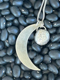 Moon and Pebble Necklace