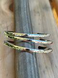 Hammered Bracelet Bright Silver