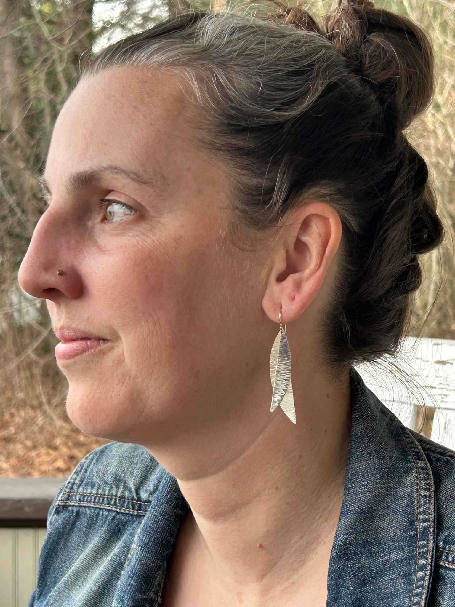 Feather Leaf Earrings