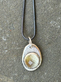 Molten Rose Cut Lemon Quartz Necklace