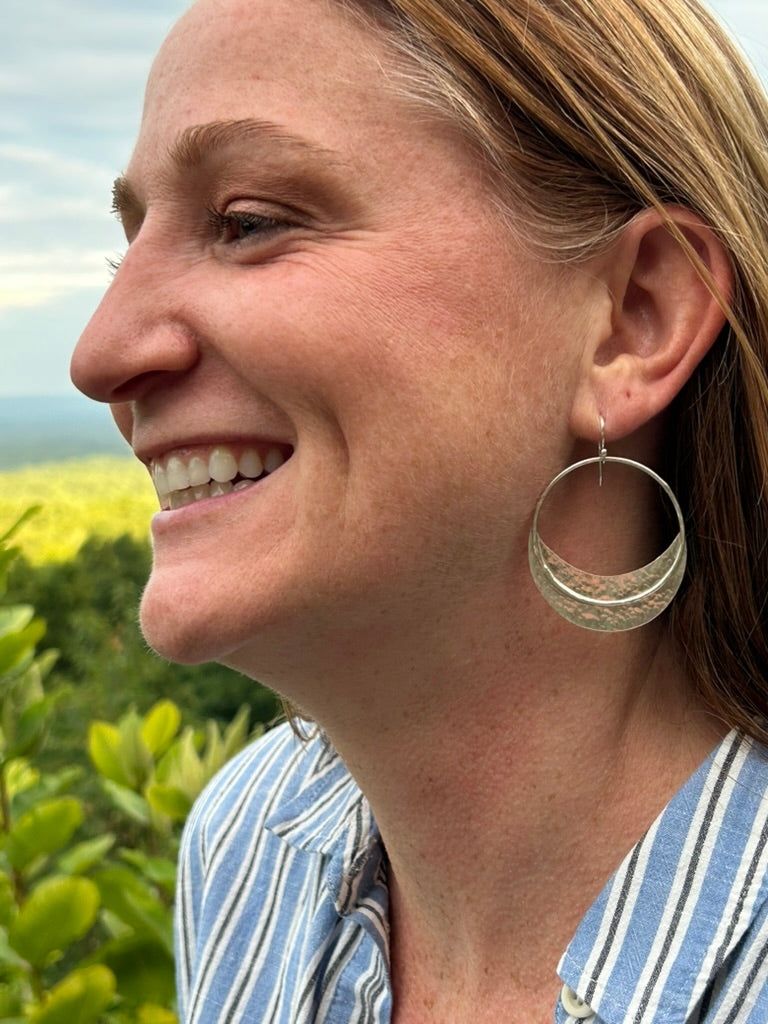 Quarter Moon Large Earrings