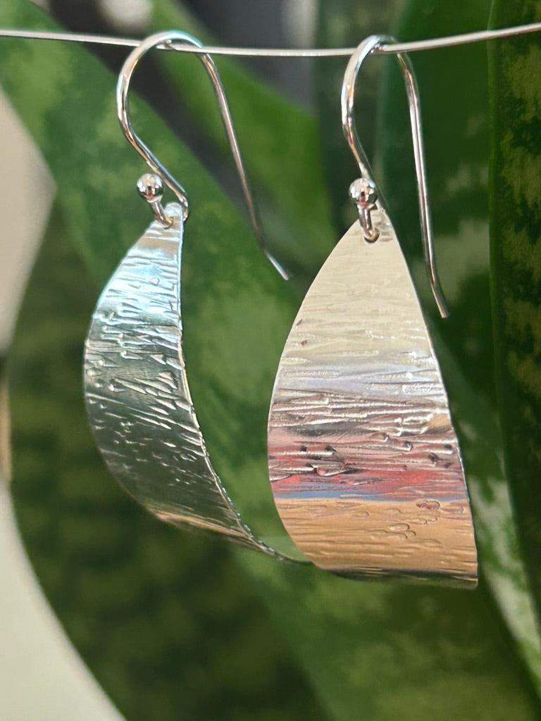 Leaf Hoop Earrings