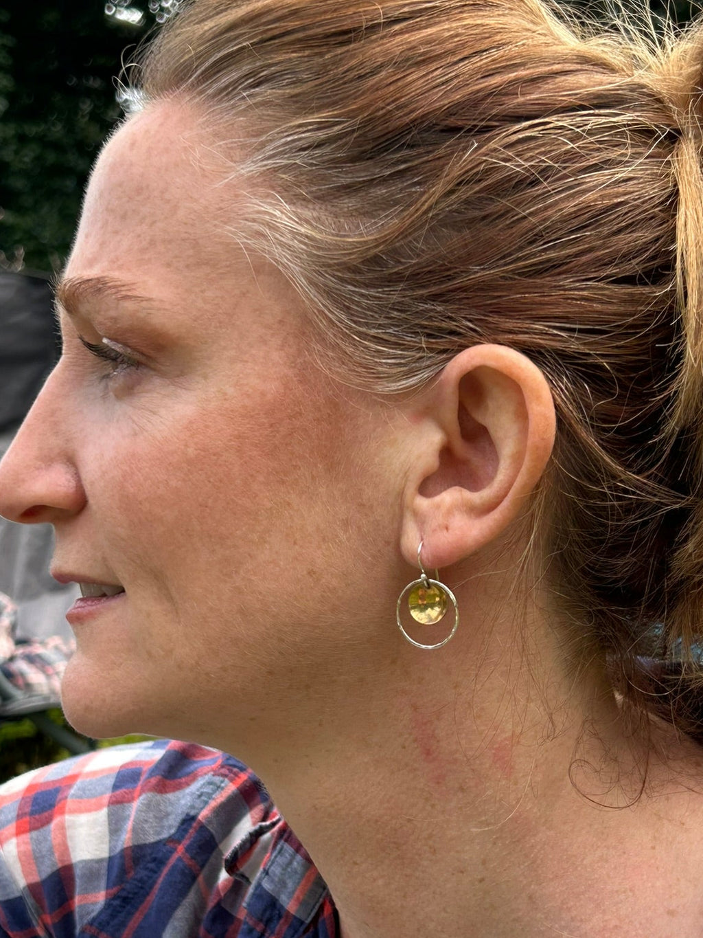 Golden Black Hole Earrings