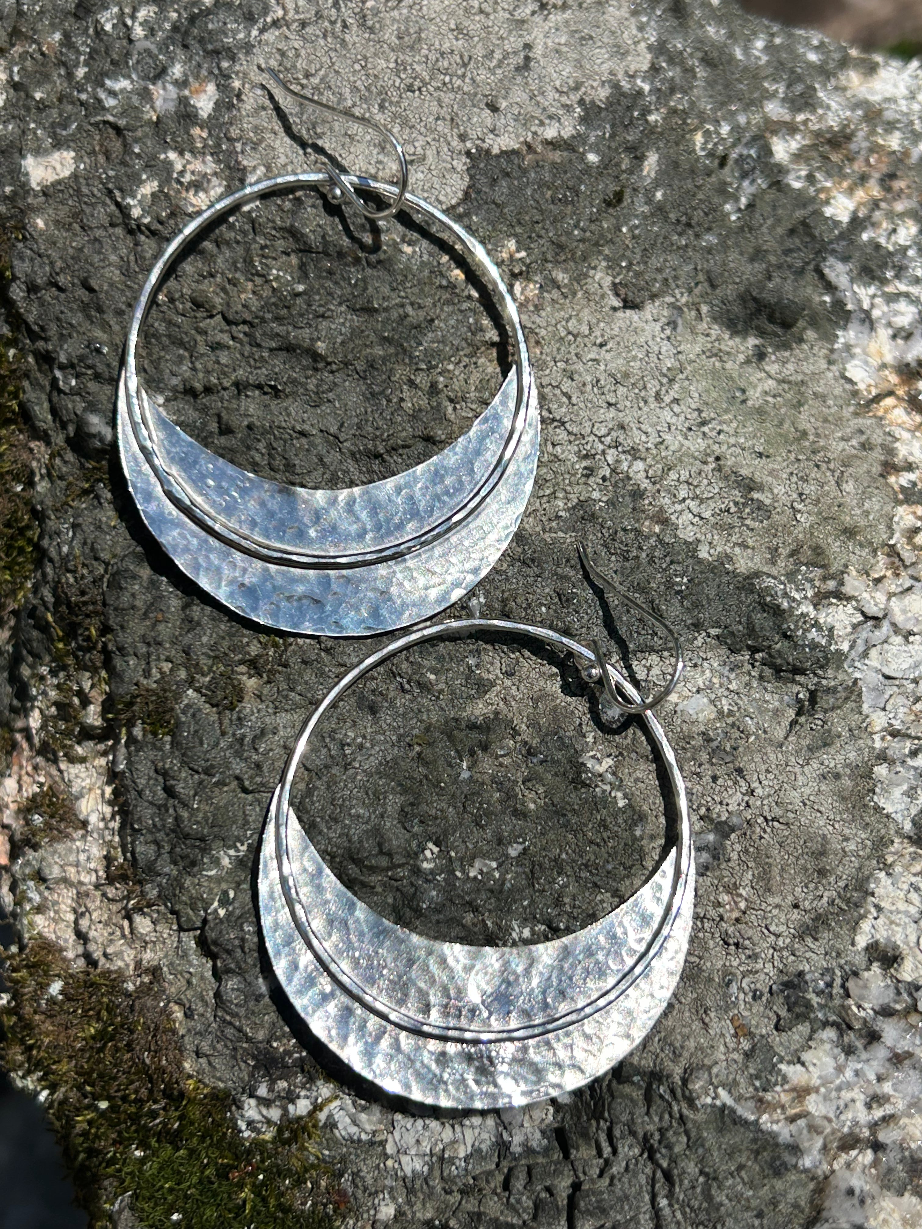 Quarter Moon Large Earrings