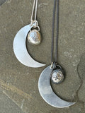 Moon and Pebble Necklace