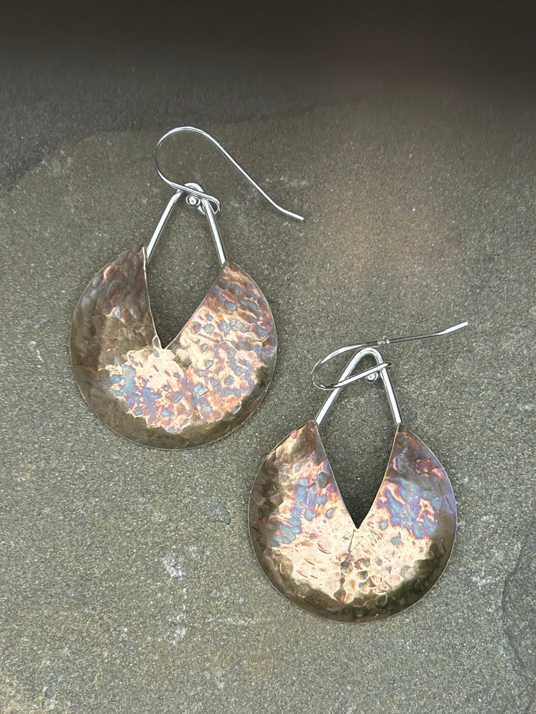 Bud Earrings - Large, Mixed Metal
