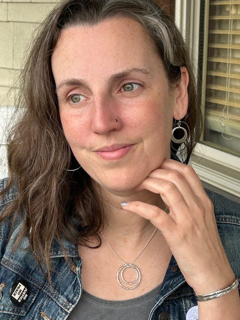 Double Hoop Necklace