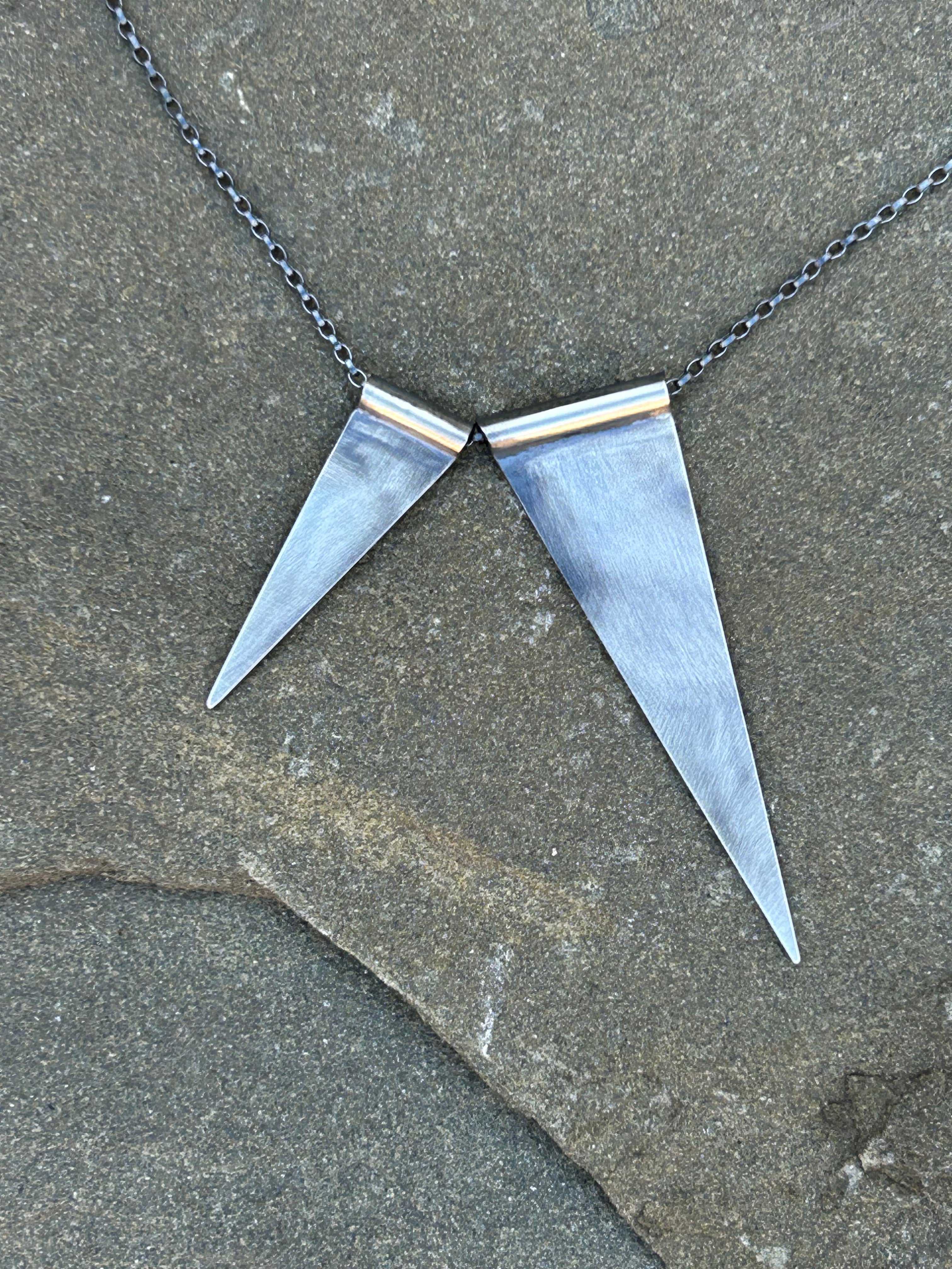 Double Triangle Necklace
