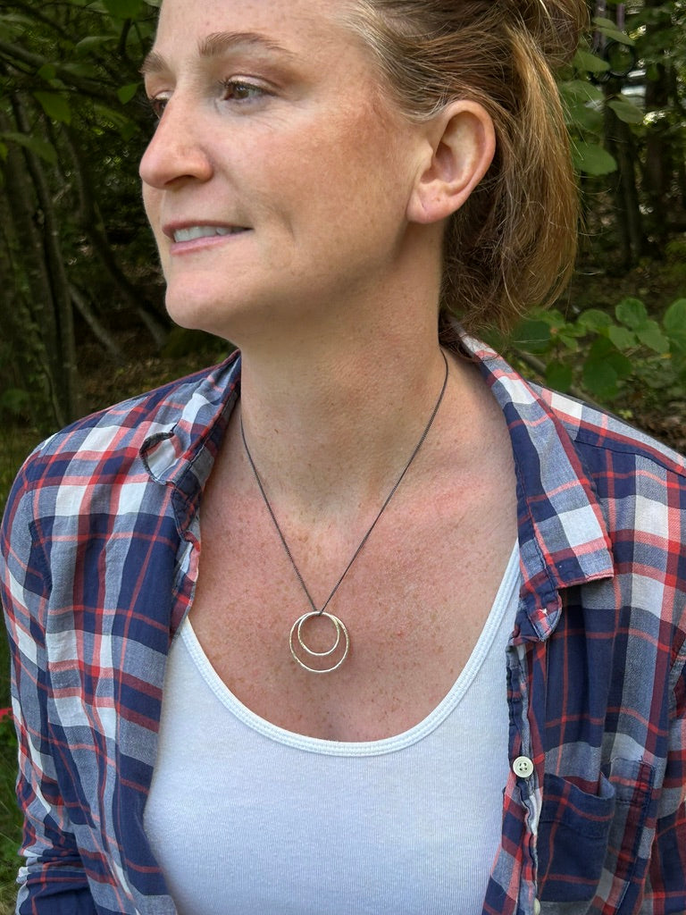 Double Hoop Necklace
