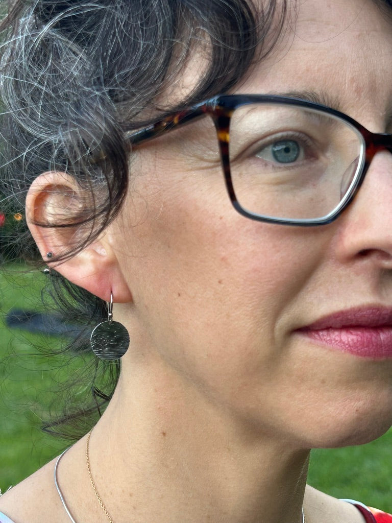 Leaf Earrings Round