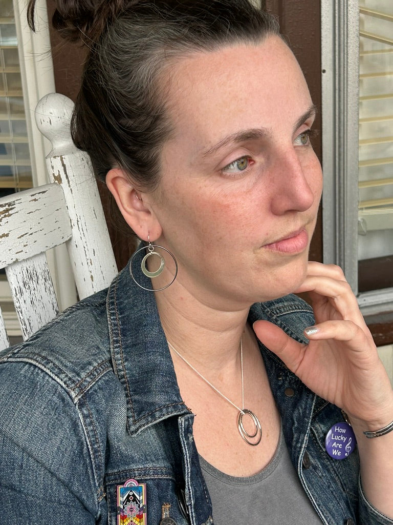 Double Hoop Necklace