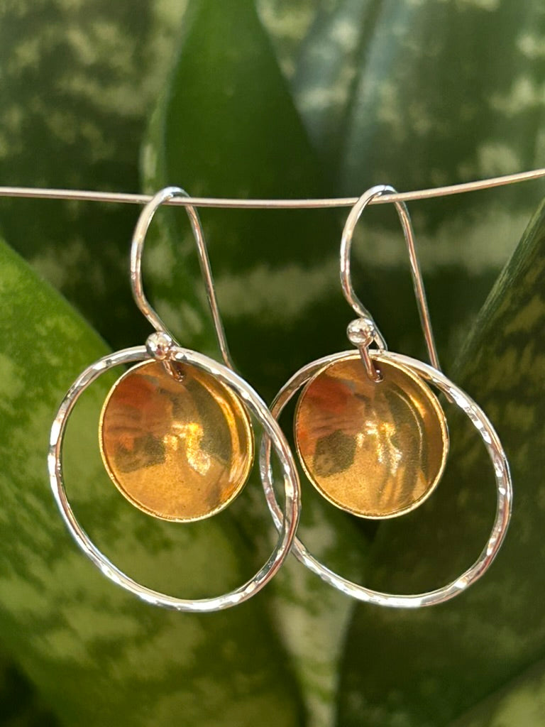 Golden Black Hole Earrings