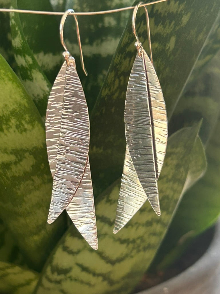 Feather Leaf Earrings