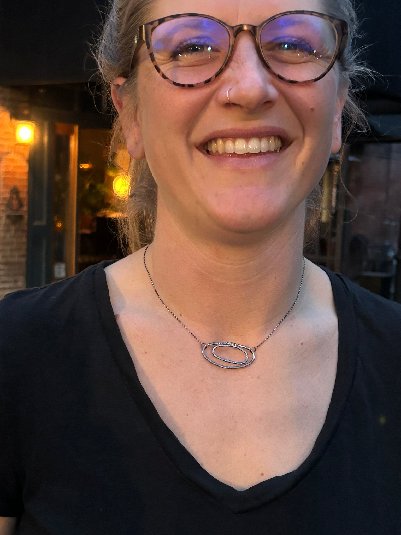 Irregular Rings Necklace