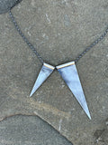 Double Triangle Necklace