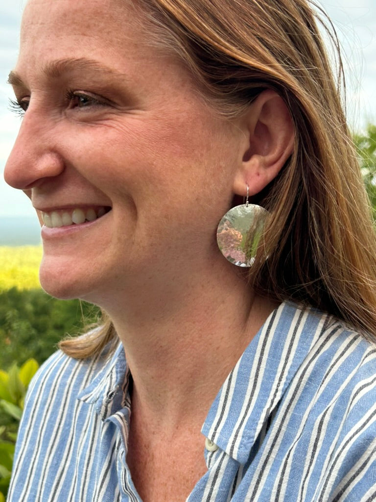 Large Disk Earrings