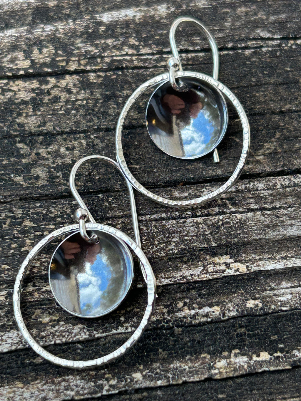 Small Black Hole Earrings