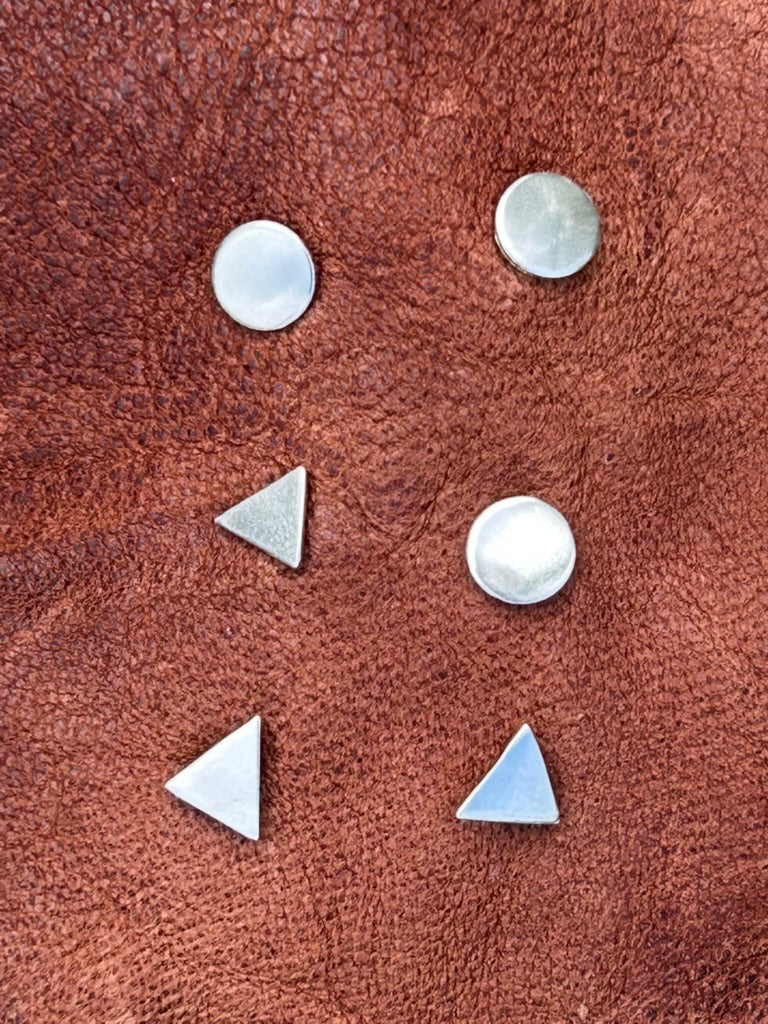 Circle and Triangle Studs