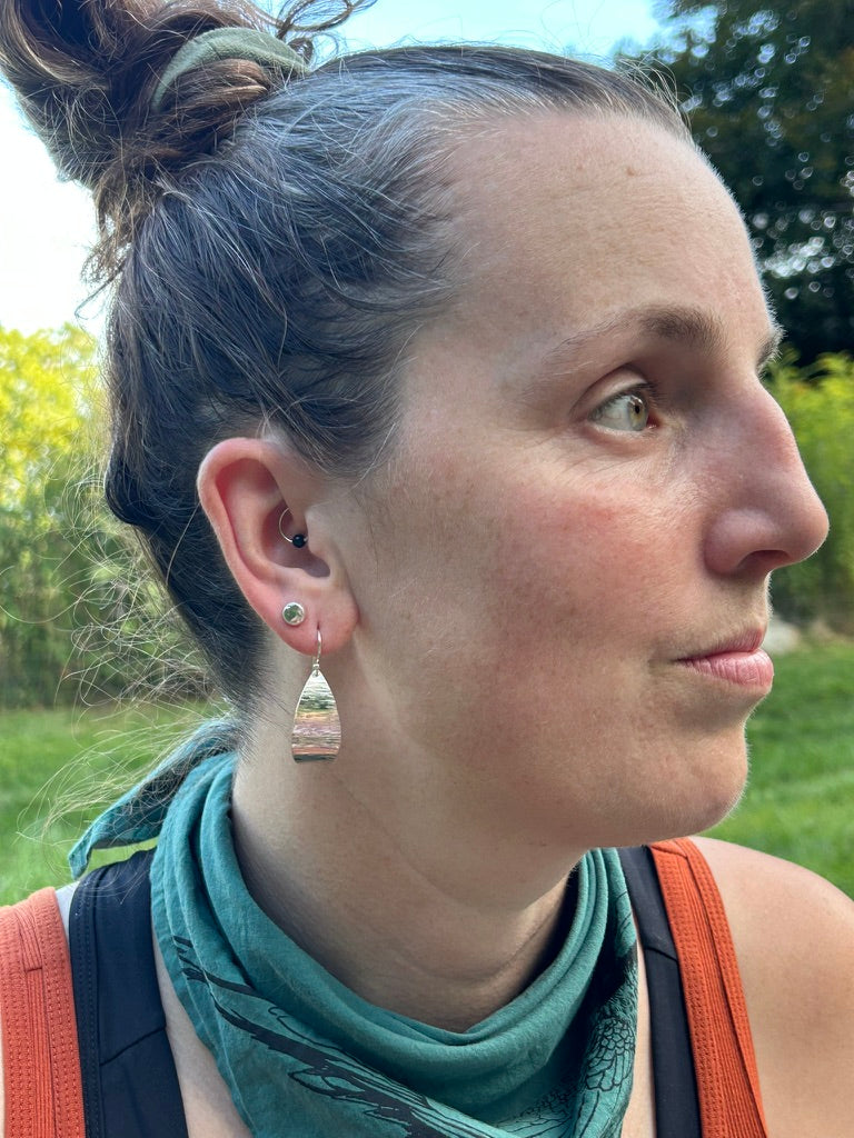 Leaf Hoop Earrings