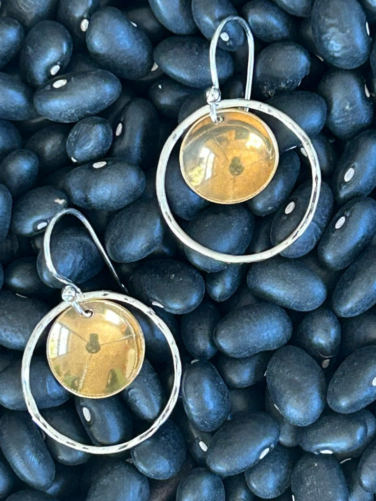 Golden Black Hole Earrings