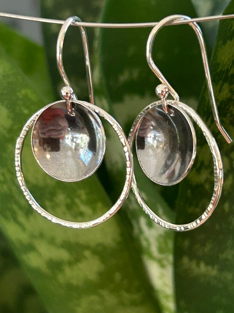 Small Black Hole Earrings