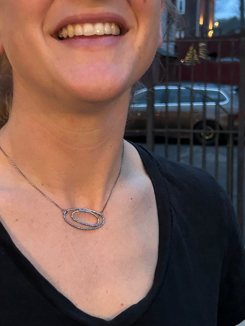 Irregular Rings Necklace