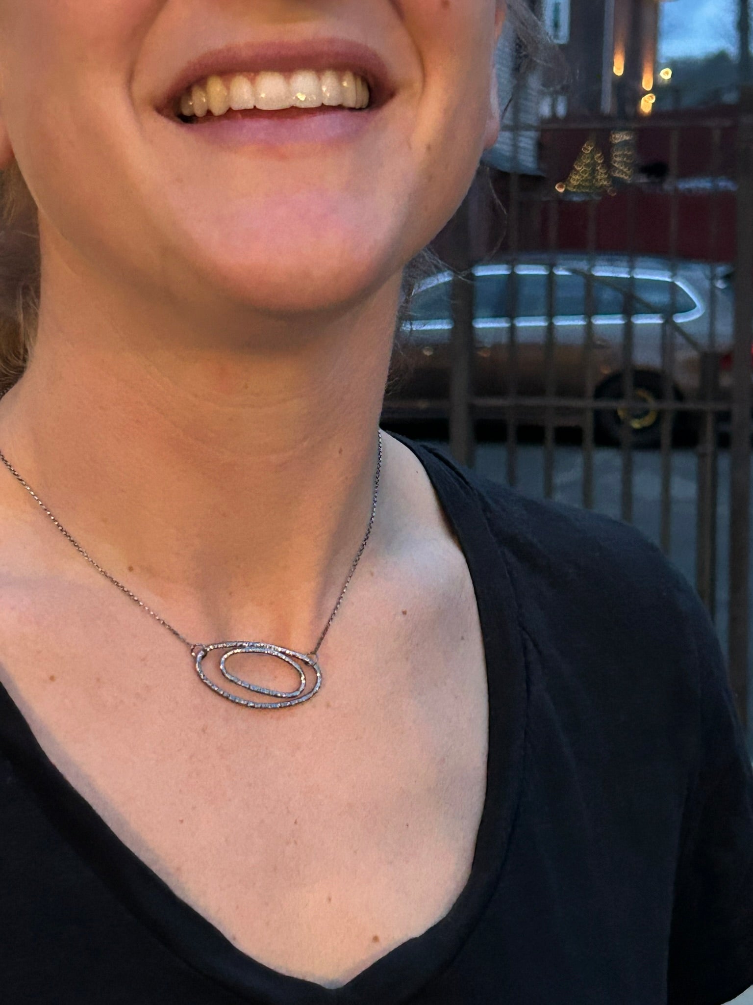 Irregular Rings Necklace