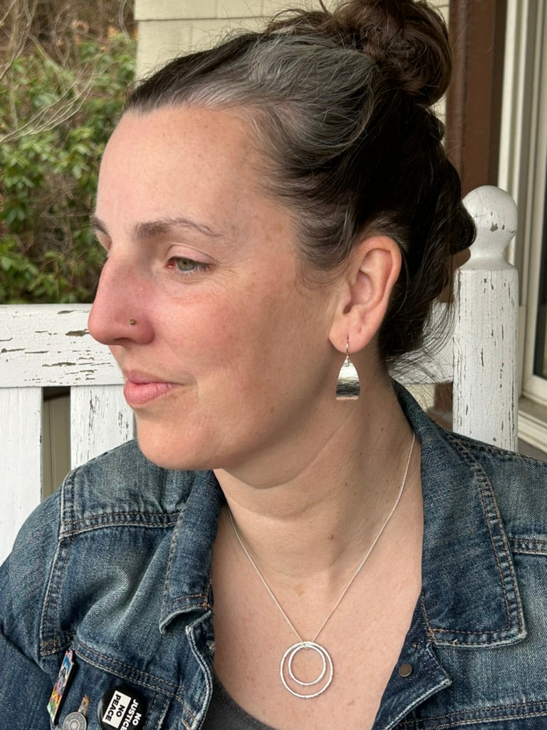 Leaf Hoop Earrings