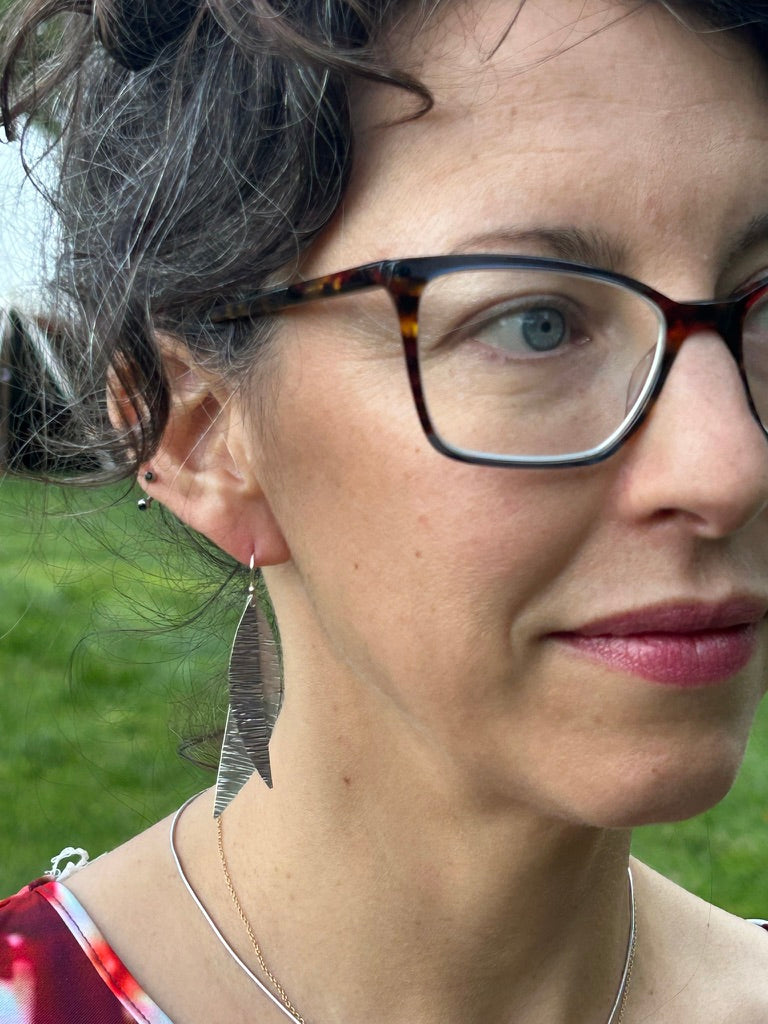 Leaf Feather Earrings